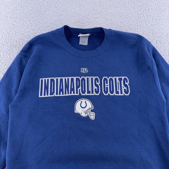 Indianapolis Colts Sweatshirt Mens small Blue NFL Football Crewneck Vintage 90s - Picture 1 of 10